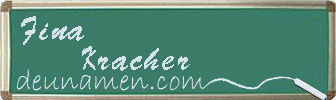 Fina Kracher Visitenkarte